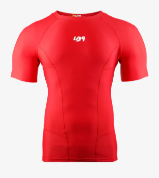 SHORT SLEEVE CORE RASHGUARD RED