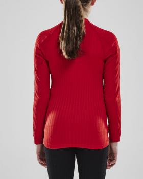 PROGRESS BASELAYER CN, langarm, Junior -BRIGHT RED-