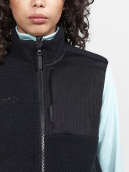 Craft Adv Explore Pile Fleece Vest Women, black