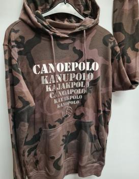 Kanupolo Fun Uni Hoody -Camouflage-, mit silbernen Aufdruck, Gr.L