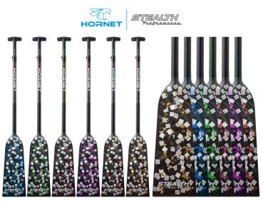 Hornet Stealth S6 GREEN Sting, verstellbares Drachenbootpaddel CLAMP-​Inbus