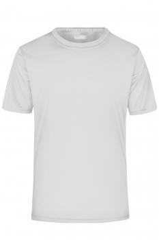 Men's Active-T (white), Funktions T-Shirt für Freizeit und Sport, Größe S