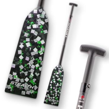 Hornet Stealth S6 GREEN Sting, verstellbares Drachenbootpaddel CLAMP-​Inbus