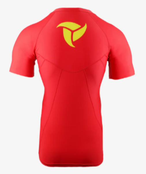 SHORT SLEEVE CORE RASHGUARD RED