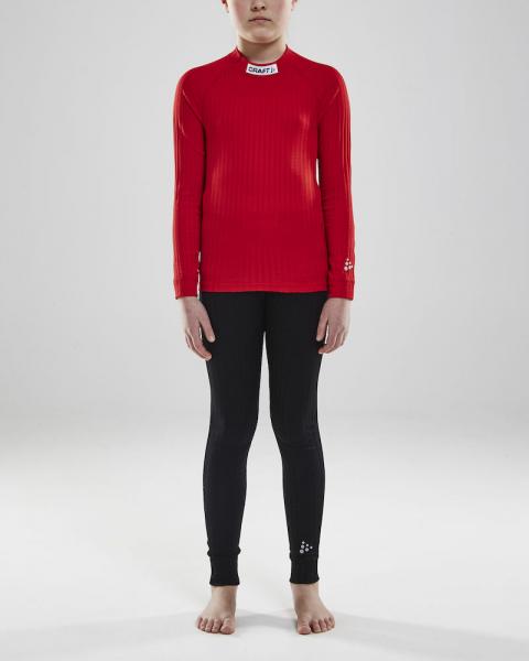 PROGRESS BASELAYER CN, langarm, Junior -BRIGHT RED-