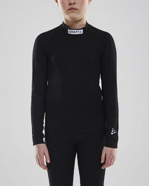 PROGRESS BASELAYER CN, langarm, Junior -BLACK-