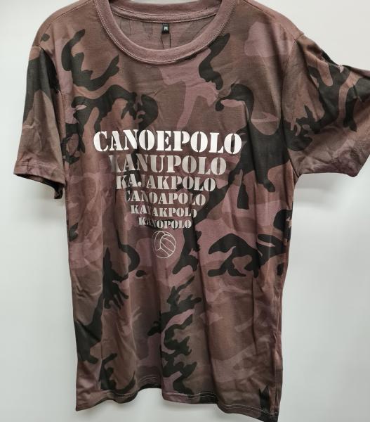 Kanupolo Fun Men TShirt -Camouflage-, mit silbernen Aufdruck, Gr.L