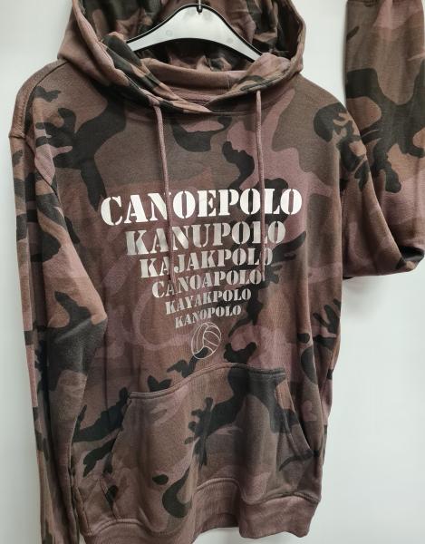 Kanupolo Fun Uni Hoody -Camouflage-, mit silbernen Aufdruck, Gr.S