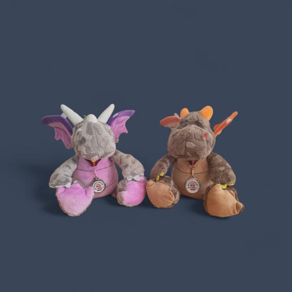 Dragon "Smilla" grey with medal