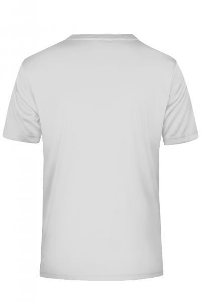 Men's Active-T (white), Funktions T-Shirt für Freizeit und Sport, Größe L